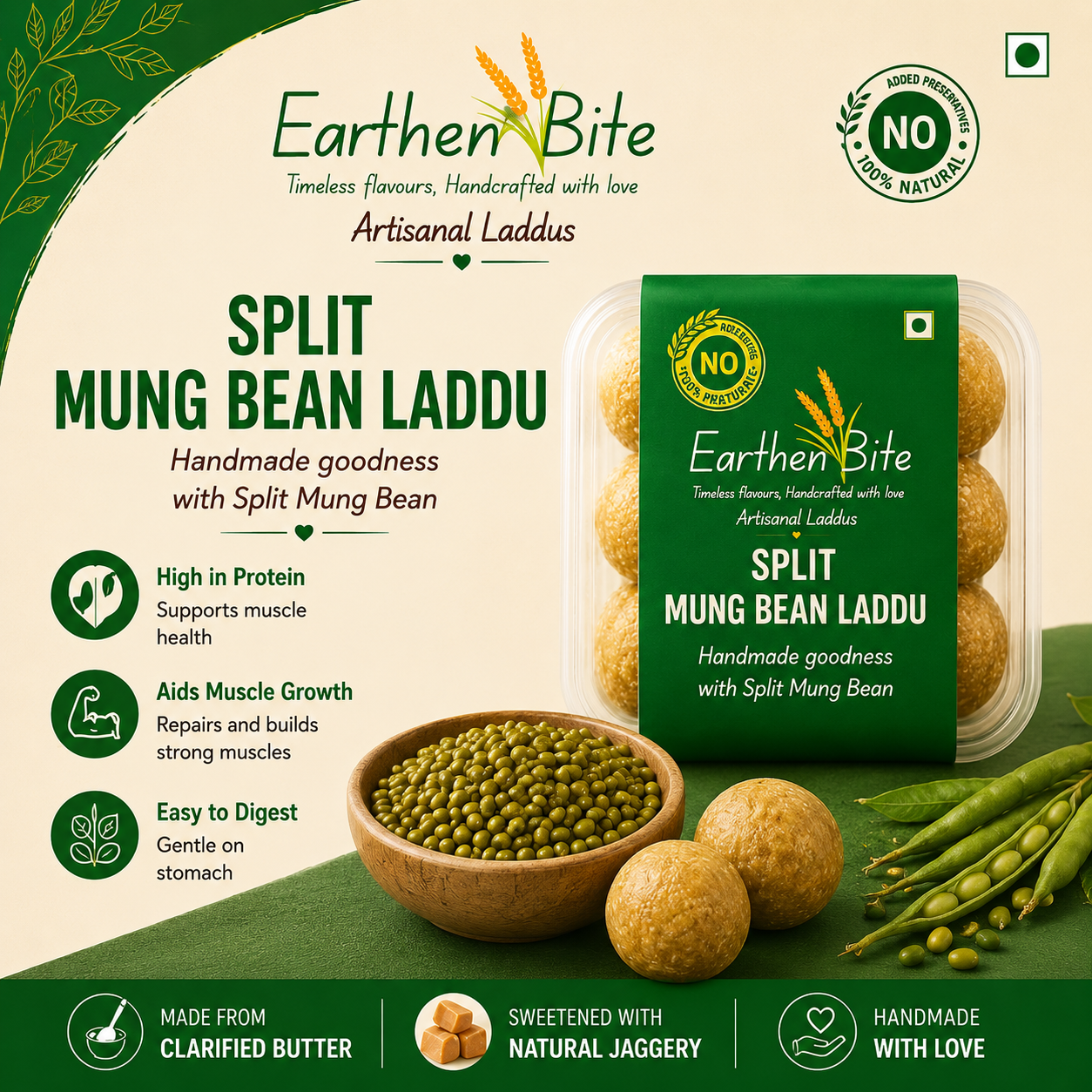 Green Mung Laddu