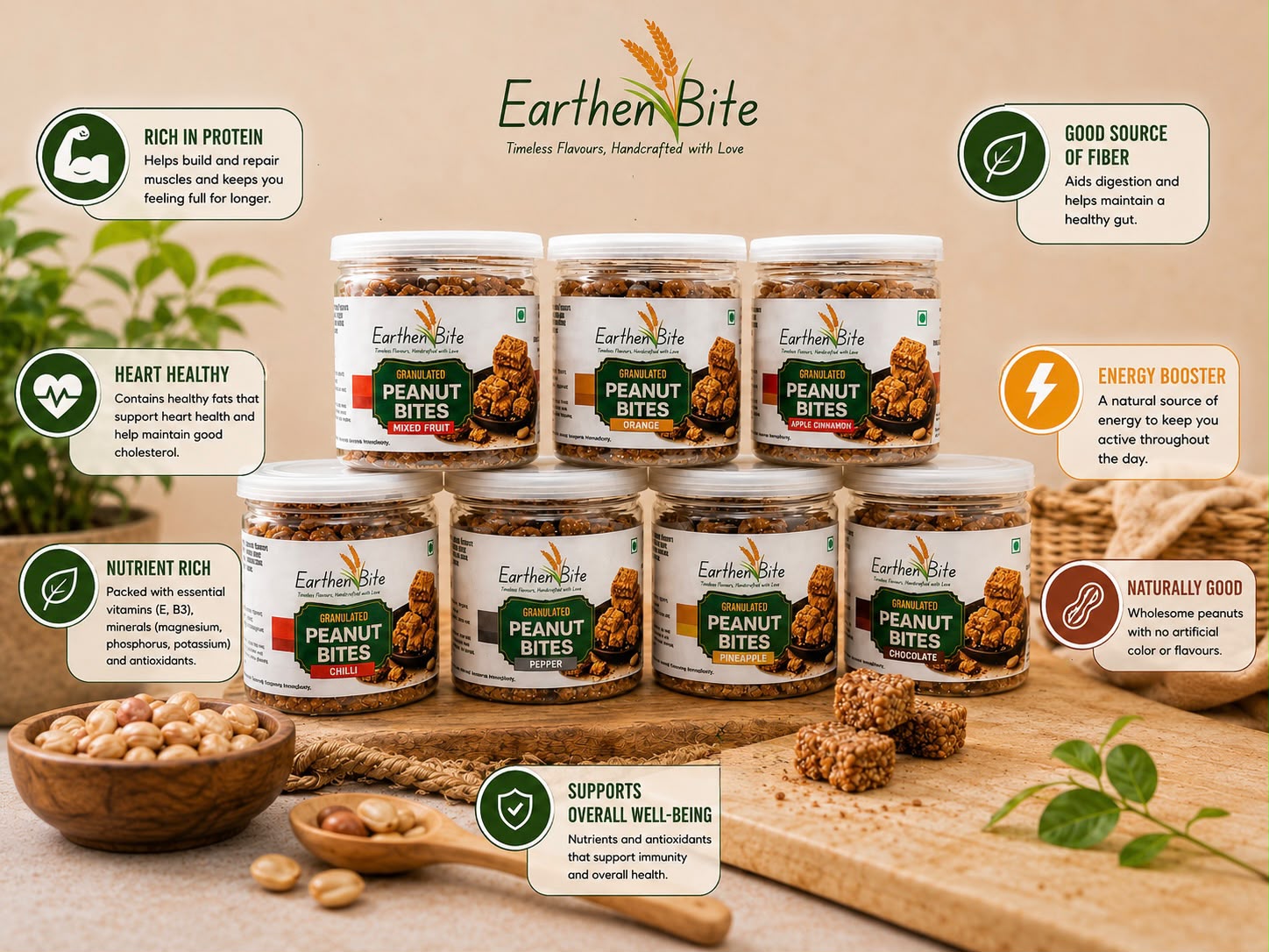 Infused Granulated Peanut Bites